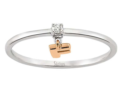 Diamond Letter Ring