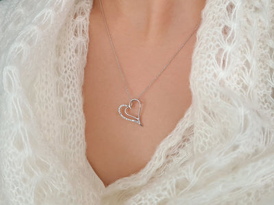 Diamant Herz Collier