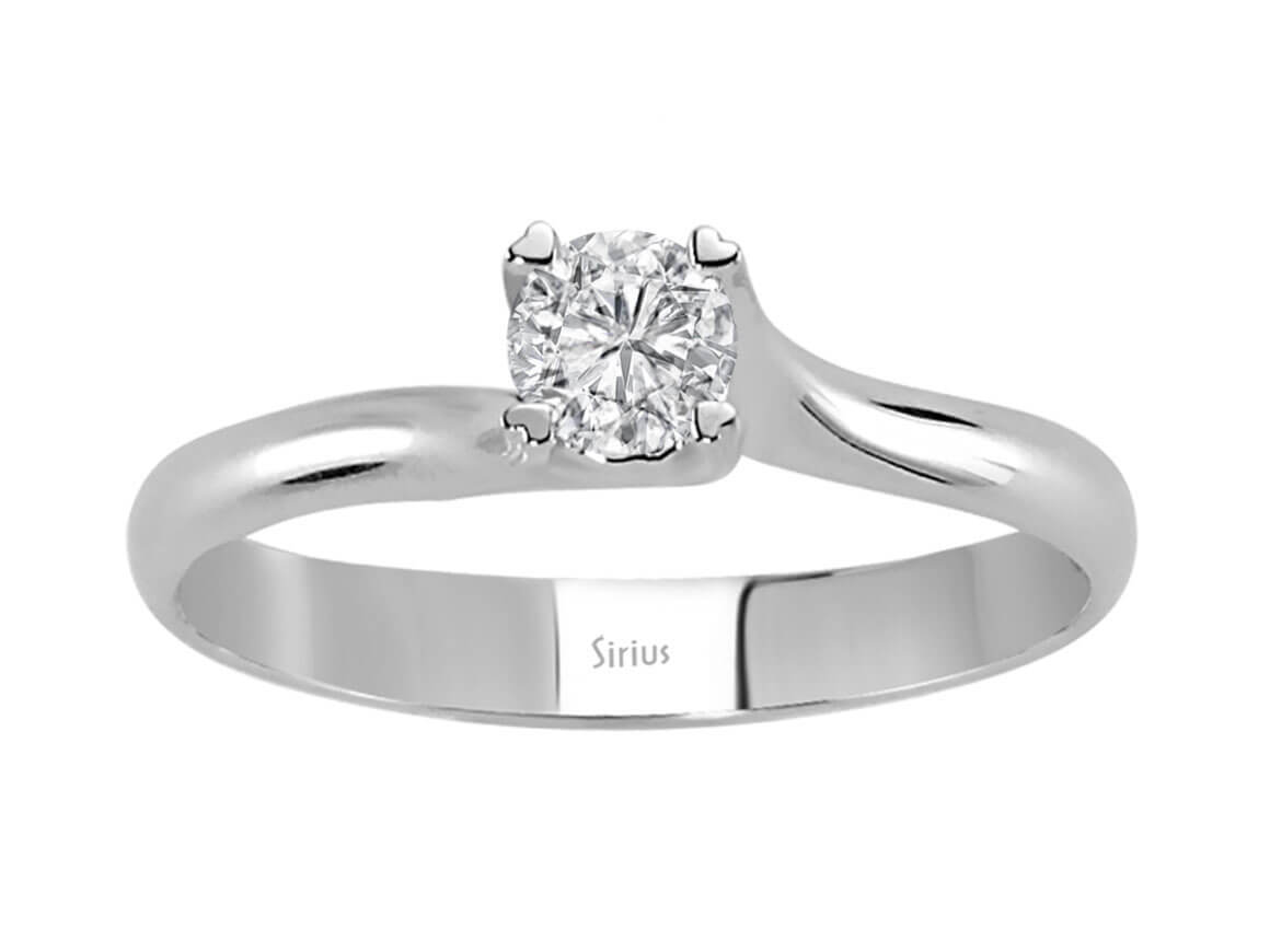 0,30 Karat Diamant Solitär Ring - handgefertigter Diamantschmuck aus Feingold | Sirius Diamant