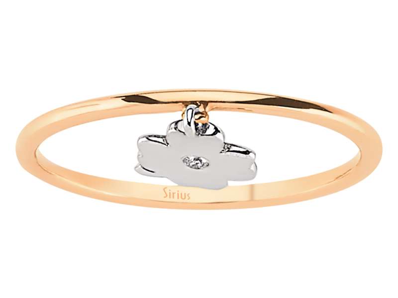 Diamant Kleeblatt Ring - handgefertigter Diamantschmuck aus Feingold | Sirius Diamant