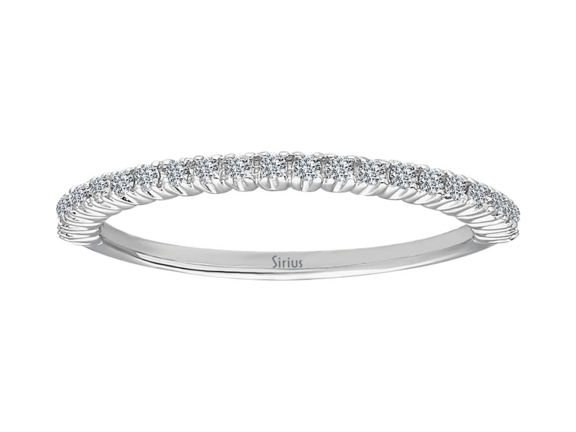 Diamant Lichtweg halbrund Allianz - handgefertigter Diamantschmuck aus Feingold | Sirius Diamant