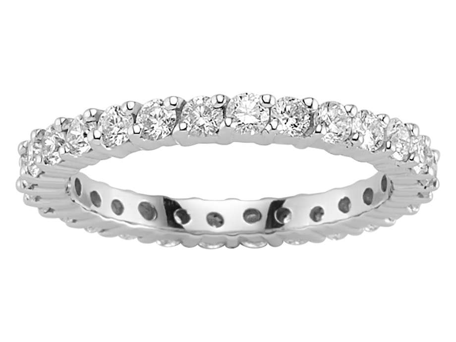 1,30 Karat Diamant Rundum Allianz in 585er 14 Karat Weißgold - handgefertigter Diamantschmuck aus Feingold | Sirius Diamant