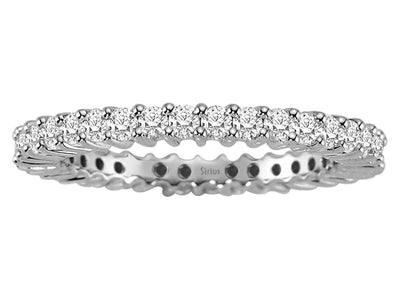 0.97 carat diamond all around alliance in 750 18 K white gold