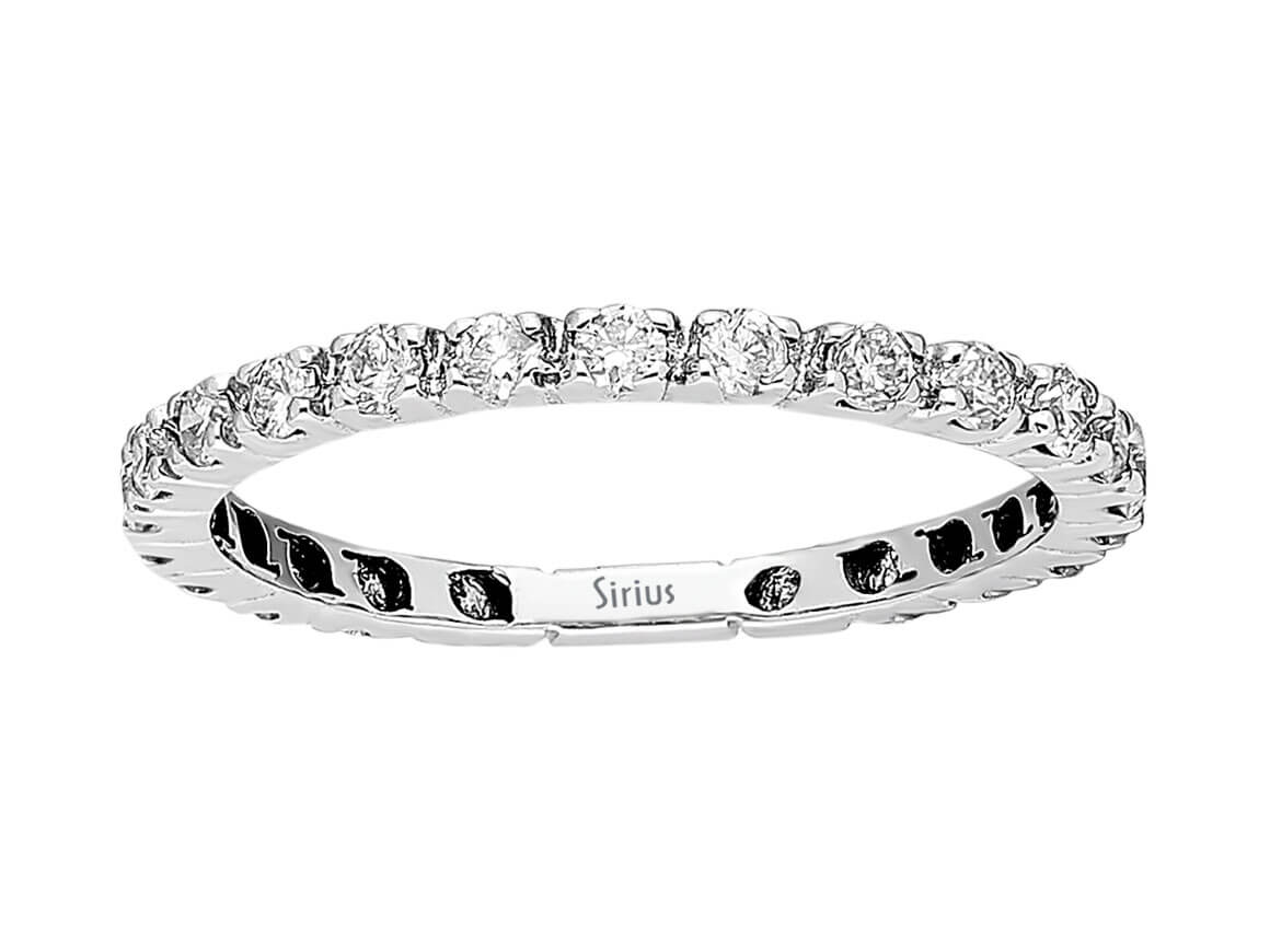 0,52 Carat Diamant Rundum Allianz in 18 K - handgefertigter Diamantschmuck aus Feingold | Sirius Diamant