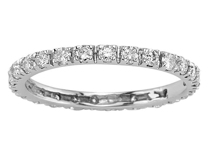 0,45 Carat Diamant Rundum Allianz in 585 14 Karat Weißgold - handgefertigter Diamantschmuck aus Feingold | Sirius Diamant