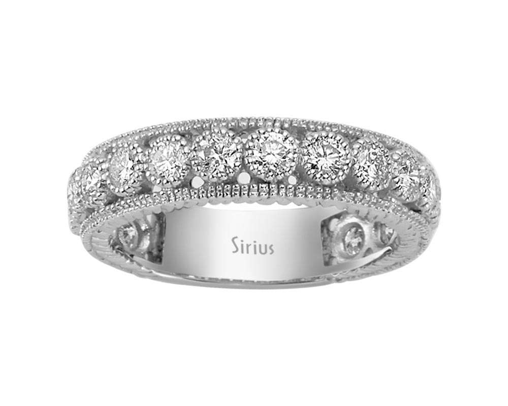 1,20 Karat Diamant rundum Allianz – handgefertigter Diamantschmuck aus Feingold | Sirius Diamant
