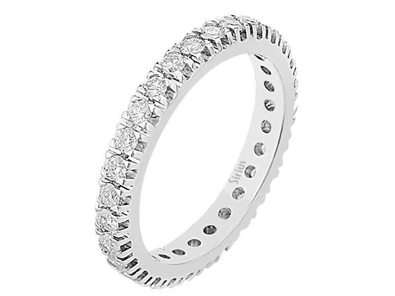 0,84 Karat Diamant rundum Allianz Ring - handgefertigter Diamantschmuck aus Feingold | Sirius Diamant