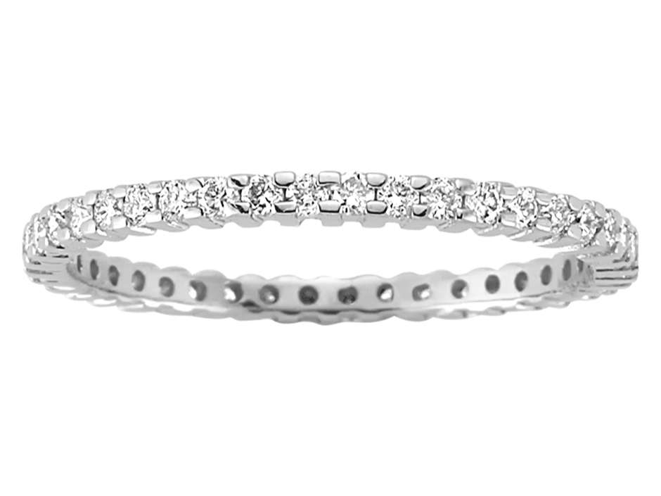 0,52 Karat Diamant rundum Allianz - handgefertigter Diamantschmuck aus Feingold | Sirius Diamant