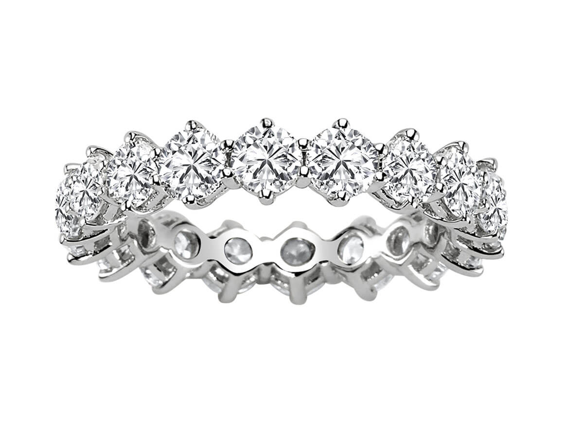 3,38 Karat Diamant rundum Allianz - handgefertigter Diamantschmuck aus Feingold | Sirius Diamant