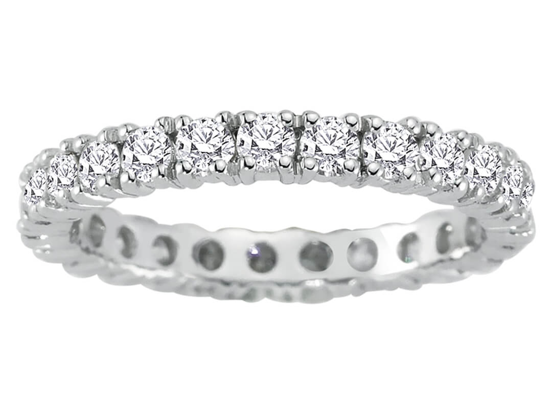 1.50 Gesamtkarat Diamant rundum Allianz - handgefertigter Diamantschmuck aus Feingold | Sirius Diamant