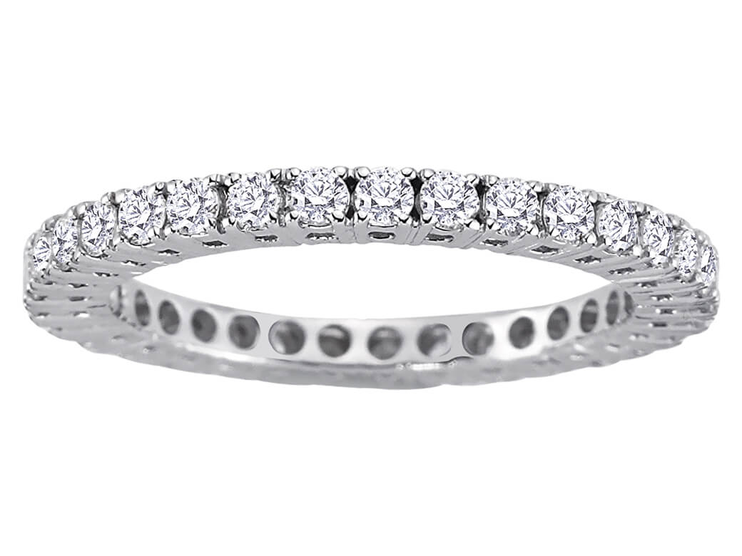1 Karat Diamant rundum Allianz - handgefertigter Diamantschmuck aus Feingold | Sirius Diamant