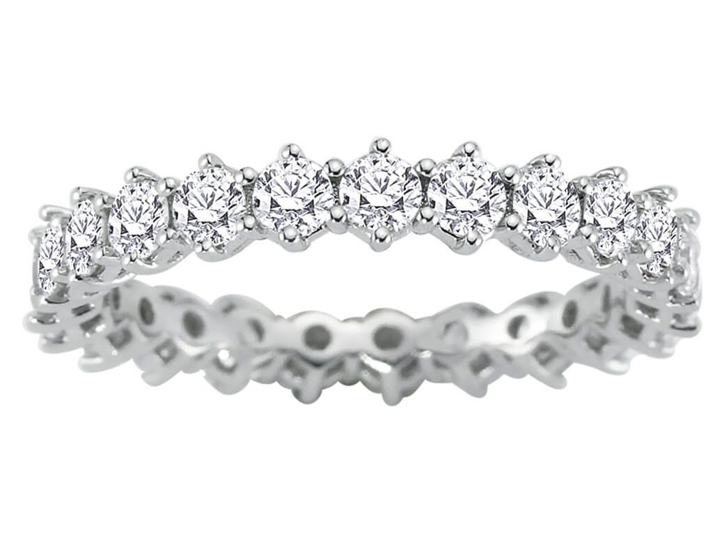 1,65 Carat Diamant rundum Allianz - handgefertigter Diamantschmuck aus Feingold | Sirius Diamant