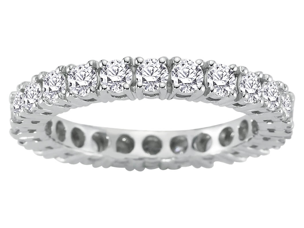 1,79 Karat Diamant rundum Allianz - handgefertigter Diamantschmuck aus Feingold | Sirius Diamant