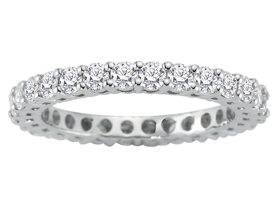 1,64 Karat Diamant rundum Allianz - handgefertigter Diamantschmuck aus Feingold | Sirius Diamant