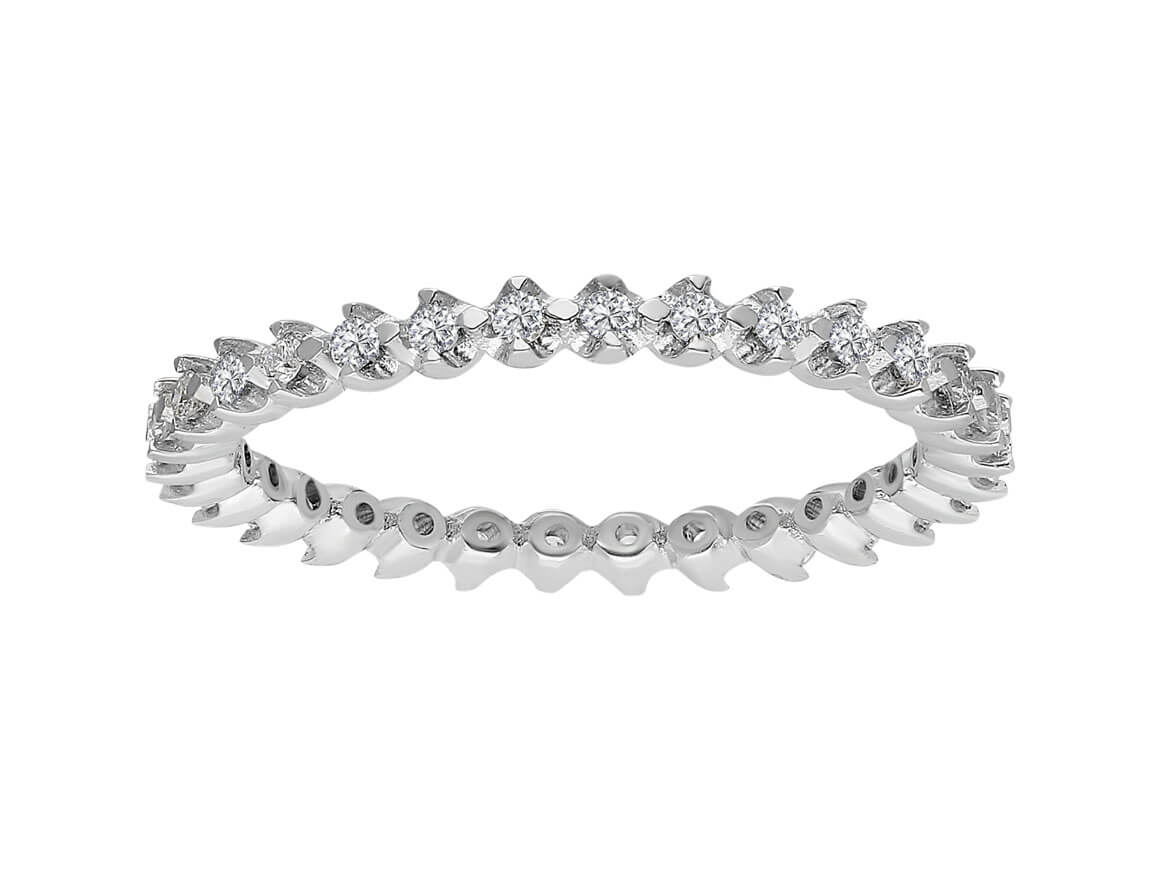 0,30 Carat Diamant rundum Allianz - handgefertigter Diamantschmuck aus Feingold | Sirius Diamant