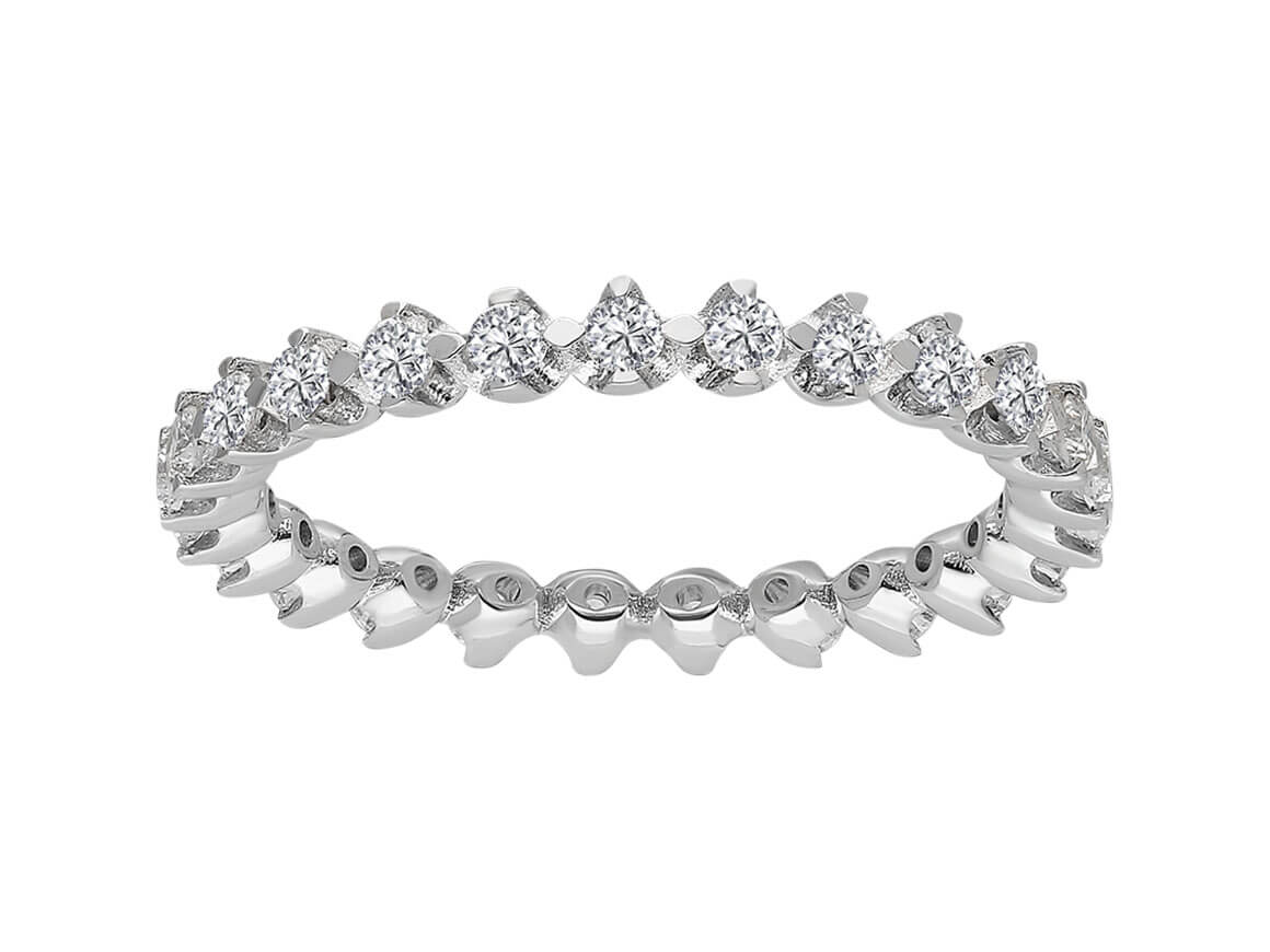 0,65 Carat Diamant rundum Allianz – handgefertigter Diamantschmuck aus Feingold | Sirius Diamant