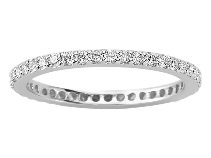 0,45 Karat Diamant rundum Diamantring Allianz - handgefertigter Diamantschmuck aus Feingold | Sirius Diamant