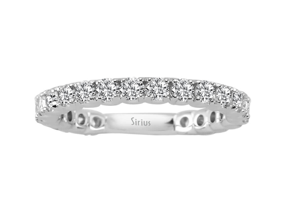 1,05 Karat Diamant rundum Allianz – handgefertigter Diamantschmuck aus Feingold | Sirius Diamant