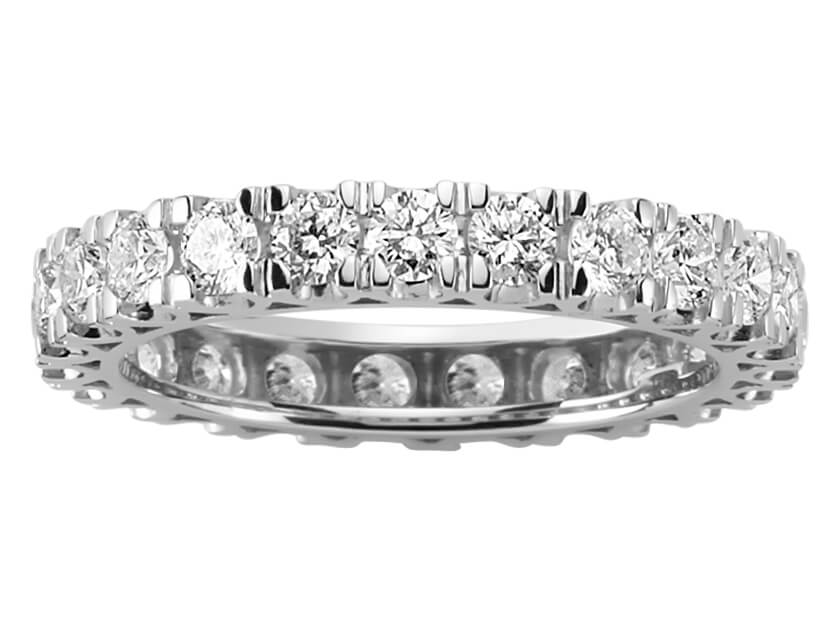 1,50 Karat Diamant rundum Allianz - handgefertigter Diamantschmuck aus Feingold | Sirius Diamant