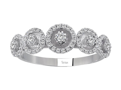 Diamond 5-cup ring