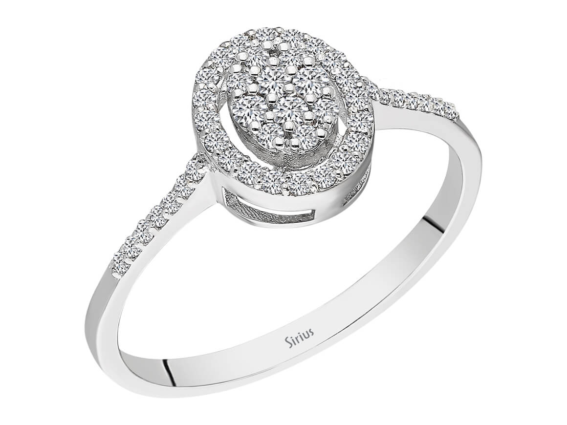 0,26 Karat Diamant Alya Ring - handgefertigter Diamantschmuck aus Feingold | Sirius Diamant