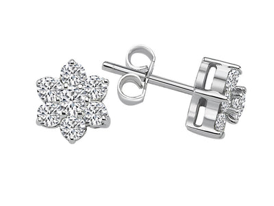 0.76 carat diamond stud earrings