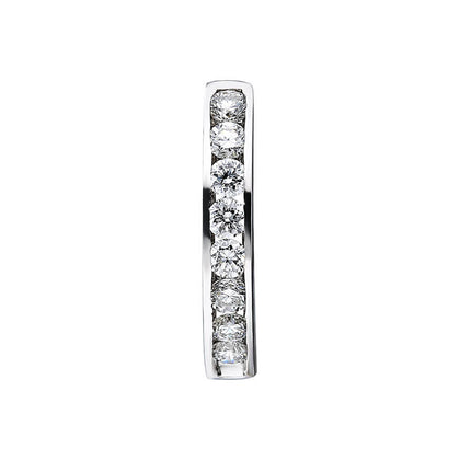0,15 Gesamtkarat Diamant Herren Creolen in 333er 8K Weissgold - handgefertigter Diamantschmuck aus Feingold | Sirius Diamant