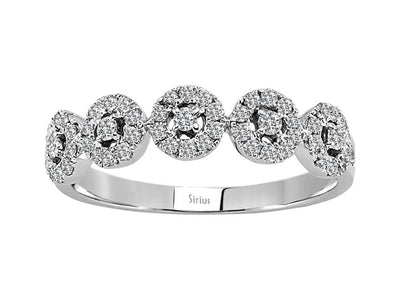 0.34 carat diamond alliance in 14 K white gold