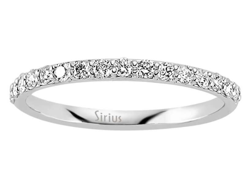 Diamant Halbrund Allianz - handgefertigter Diamantschmuck aus Feingold | Sirius Diamant