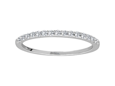 Alliance semi-circulaire en diamant