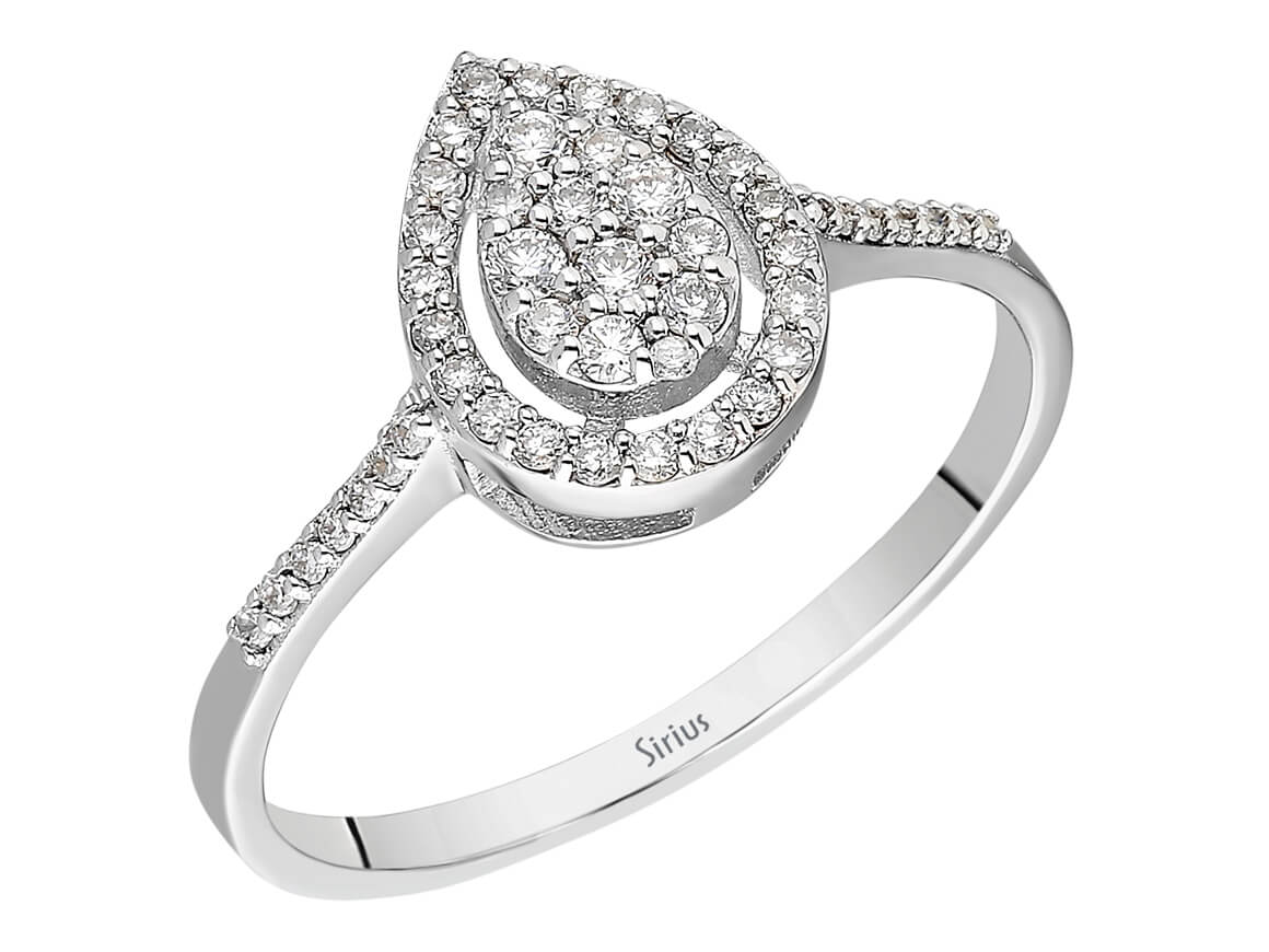 0,29 Karat Diamant Katra Ring - handgefertigter Diamantschmuck aus Feingold | Sirius Diamant