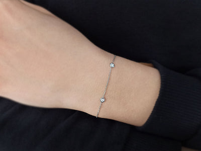 0.18 carat diamond bracelet
