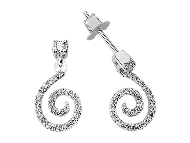 Diamant Lava Ohrschmuck – handgefertigter Diamantschmuck aus Feingold | Sirius Diamant