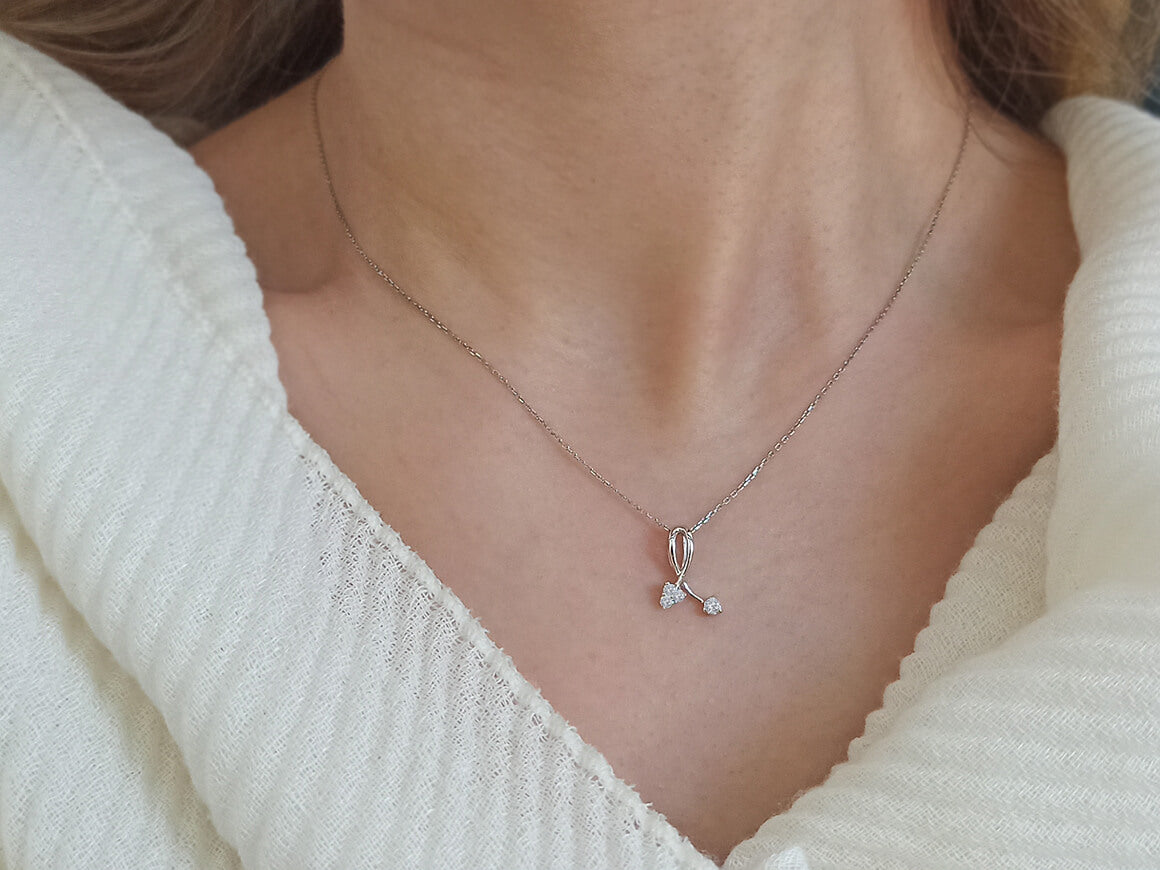 Diamant Mina Collier - handgefertigter Diamantschmuck aus Feingold | Sirius Diamant