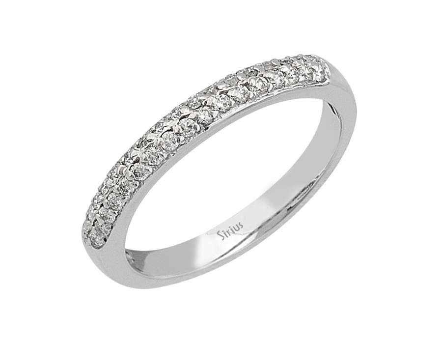 Diamant Halbrund Allianz - handgefertigter Diamantschmuck aus Feingold | Sirius Diamant