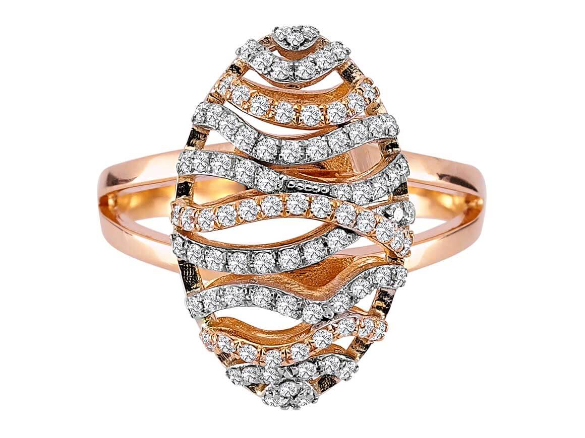 Diamond Silk Cocoon Ring