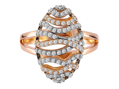 Diamond Silk Cocoon Ring