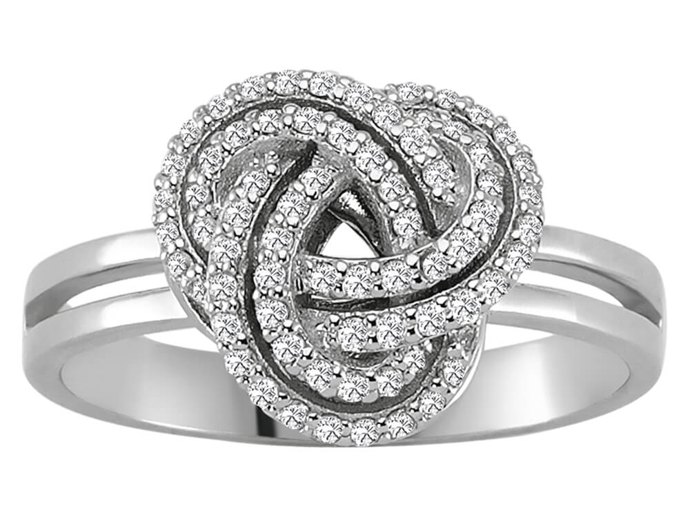 Diamond Spiral Ring