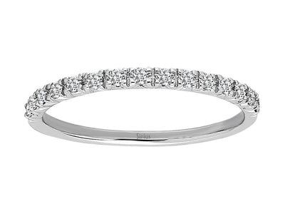 Alliance demi-ronde en diamant