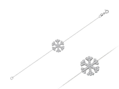 Diamond Snowflake Bracelet