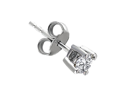 0.20 Carat Diamond Solitaire Men's Stud Earrings in 14 Carat 