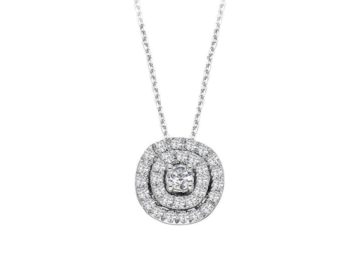 0,25 Carat Diamant Solitär Collier - handgefertigter Diamantschmuck aus Feingold | Sirius Diamant