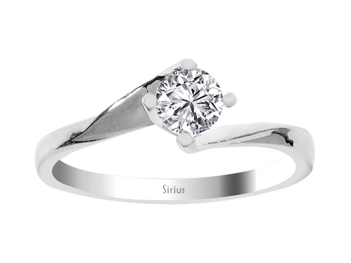 0,50 Carat Diamant  Solitaire Ring - handgefertigter Diamantschmuck aus Feingold | Sirius Diamant
