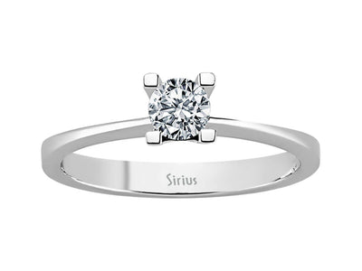 0.31 carat diamond solitaire ring in 585 14K gold