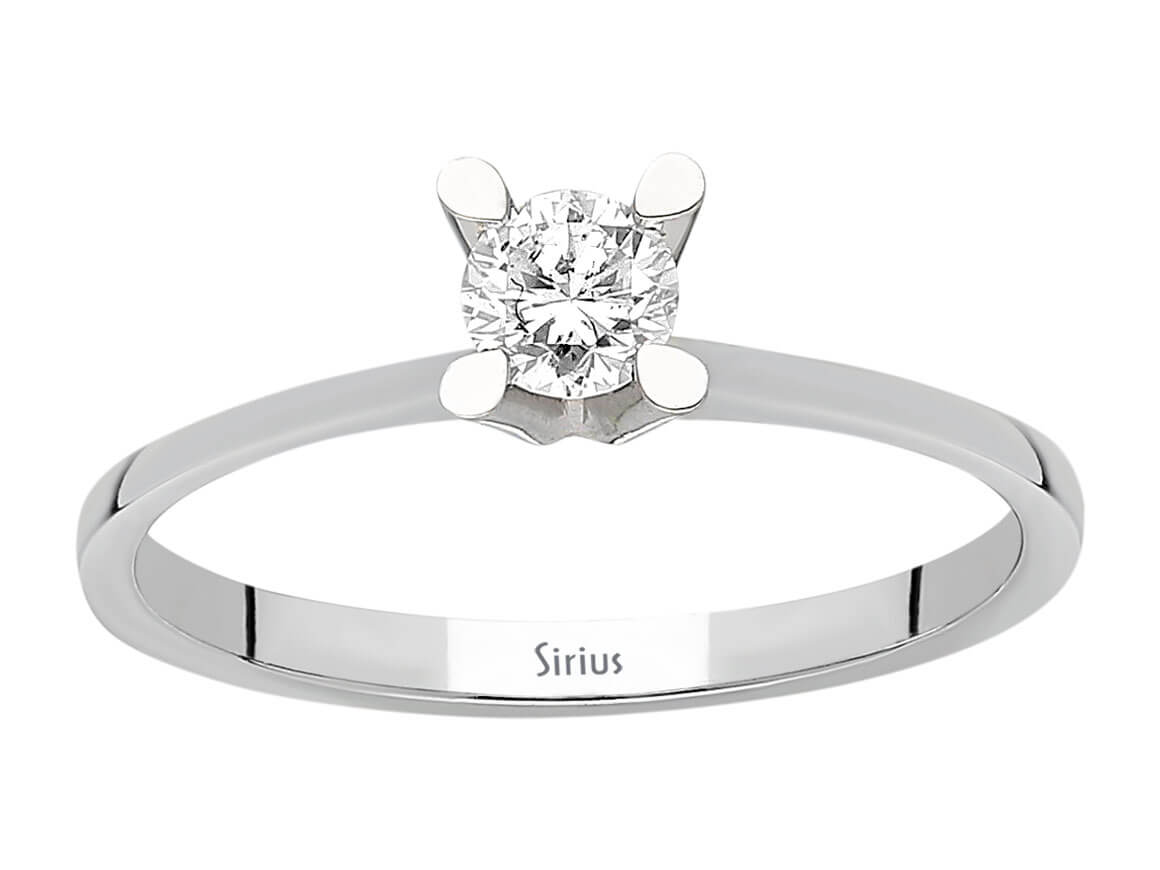 0,25 Carat Diamant Solitaire Ring – handgefertigter Diamantschmuck aus Feingold | Sirius Diamant