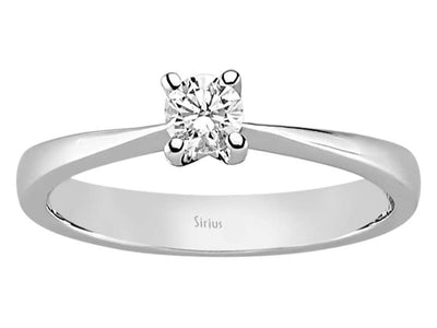0.28 carat diamond solitaire ring