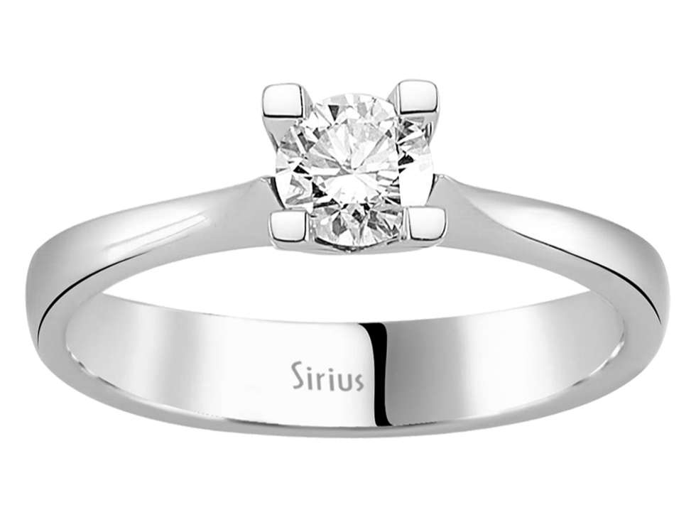 0,43 Carat Diamant Solitär Ring - handgefertigter Diamantschmuck aus Feingold | Sirius Diamant