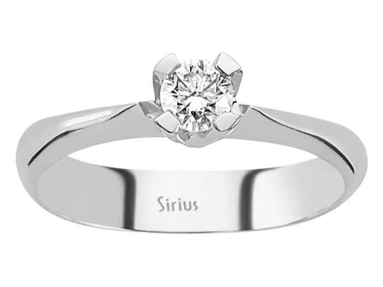 0,22 Karat Diamant Solitär Ring - handgefertigter Diamantschmuck aus Feingold | Sirius Diamant