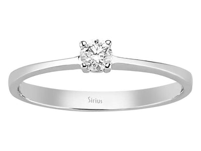 Bague solitaire en diamant de 0,15 carat