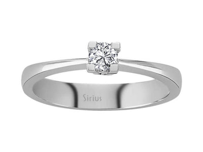 Bague solitaire en diamant de 0,15 carat